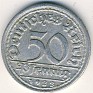 50 Pfennig Germany 1922 KM# 27. Uploaded by Granotius